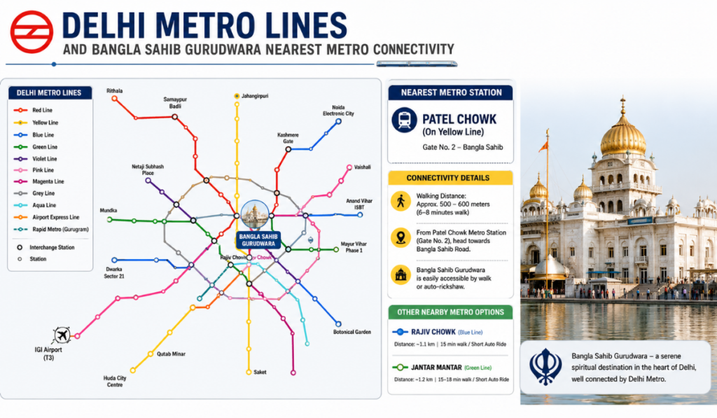 Bangla Sahib Gurudwara Nearest Metro