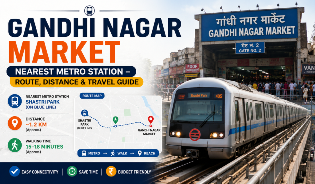 Gandhi Nagar Market Nearest Metro Station