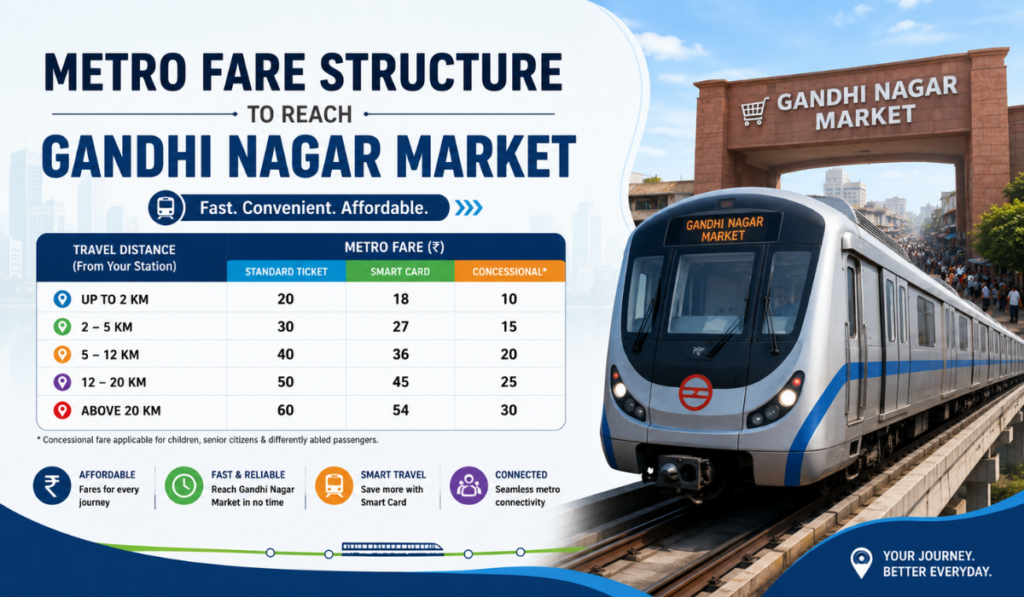 Gandhi Nagar Market Nearest Metro Station