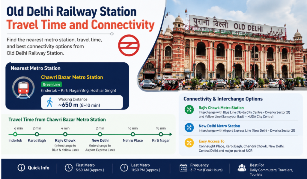 Old Delhi Railway Station Nearest Metro