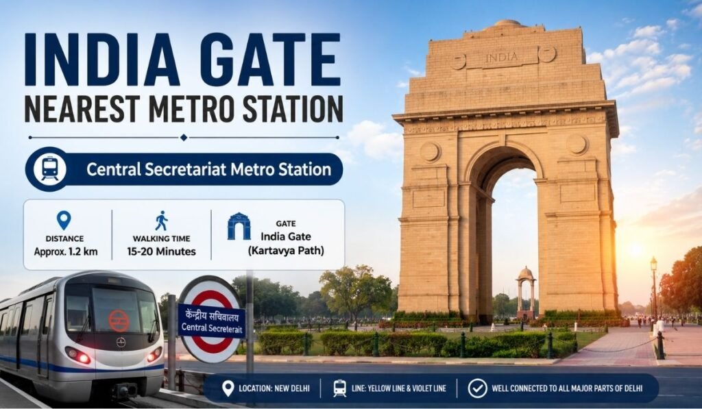 India Gate Nearest Metro Station