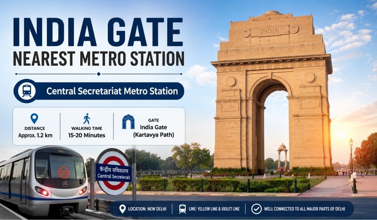 India Gate Nearest Metro Station