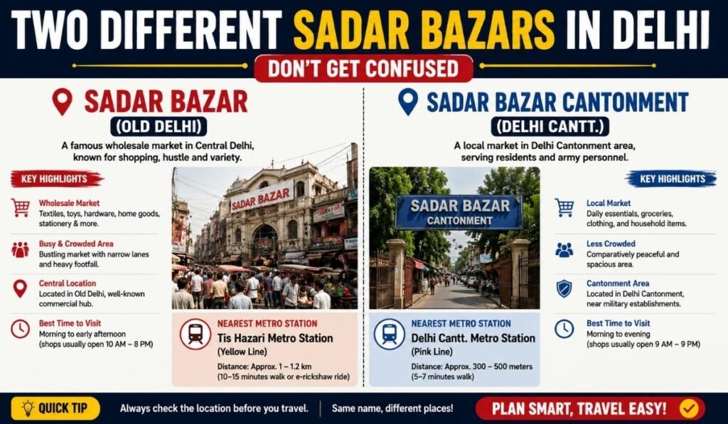 Sadar Bazar Nearest Metro Station