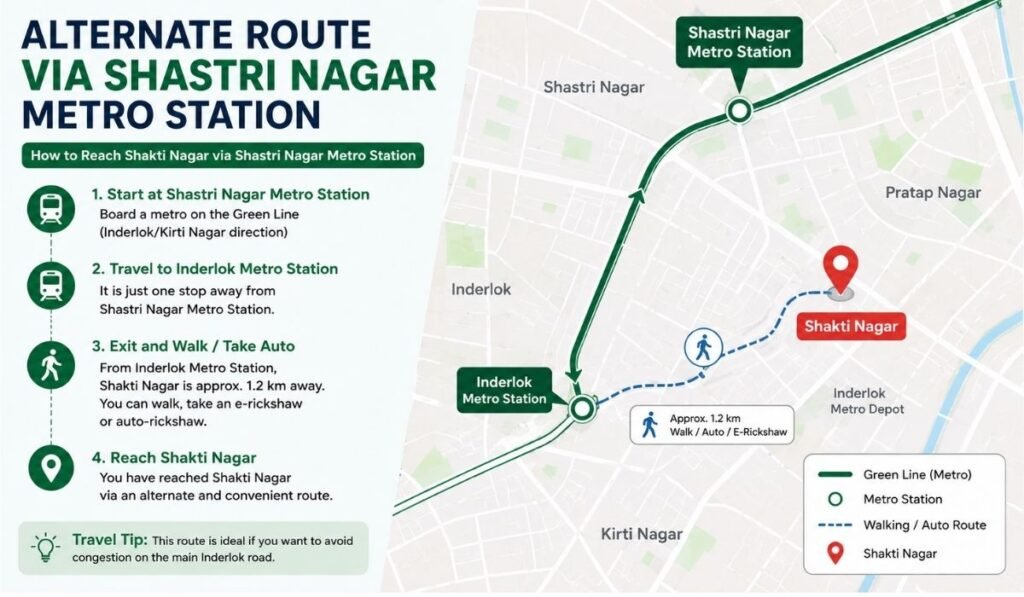 Shakti Nagar Nearest Metro Station