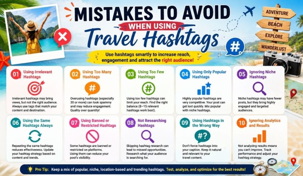 travel hashtags