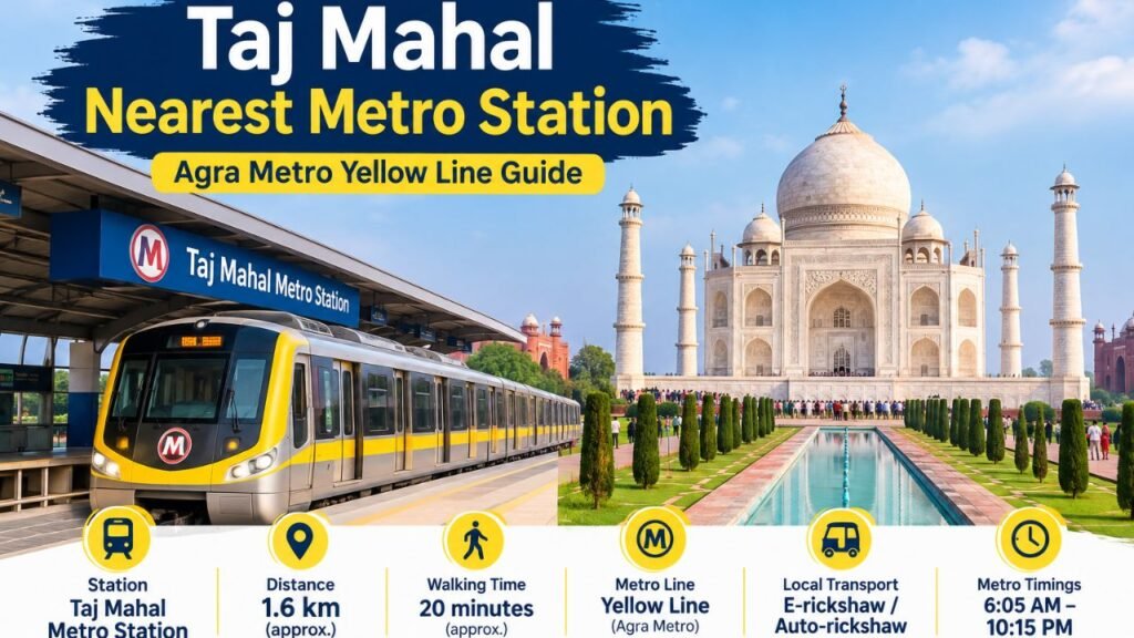 Taj Mahal Nearest Metro Station