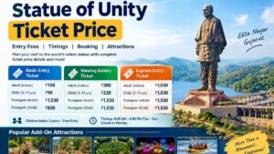 Statue of Unity Ticket Price